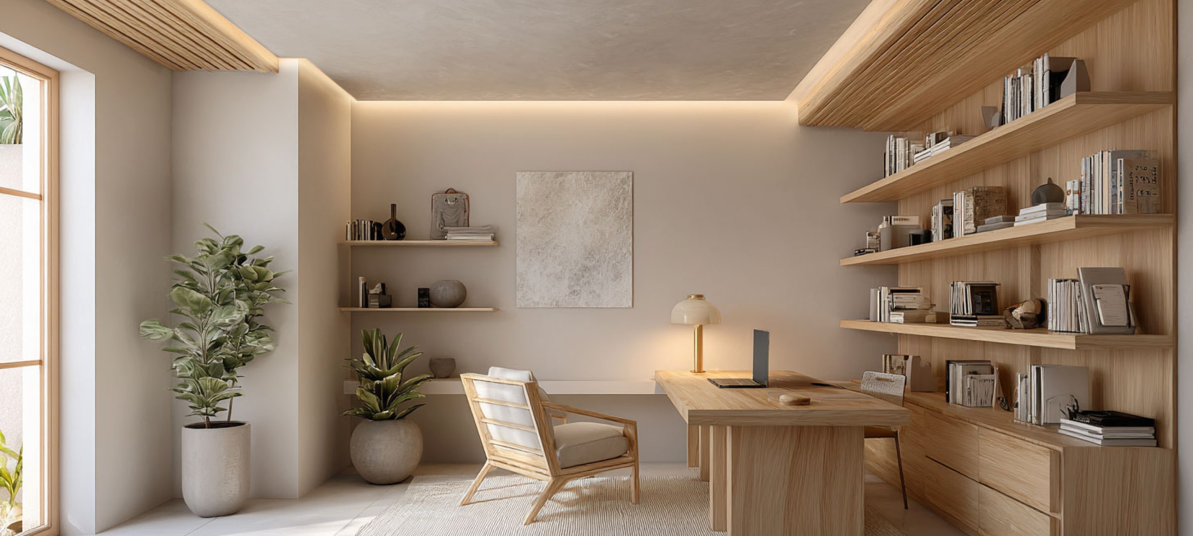 Парящий натяжной потолок с подсветкой